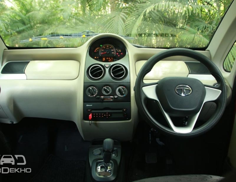 Coming to the interiors, the next generation Nano looks pretty same like its current variants but the addition of better quality seats in 2015 model gives it a smart feel. Inside the cabin, customer can choose two different shades in Beige and Black form, depending on the trim. The car boast of new steering wheel, chrome outlines for the AC vents, fresh instrument cluster along with new AmphiStream music system with Bluetooth, USB and AUX-IN support and four speakers are also there to add fun to your journey. To make customer’s excitement a bit high, Tata is offering this car in multiple color choices of Meteor Silver, Sangria Red, Royal Gold, Pearl White, Dazzle Blue, Persian Rose and Damson Purple.