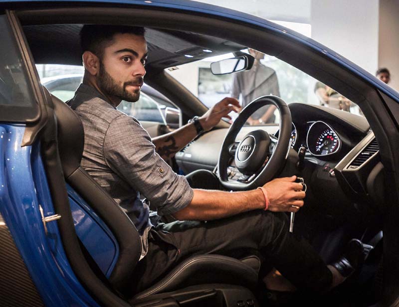 Virat Kohli, audi car