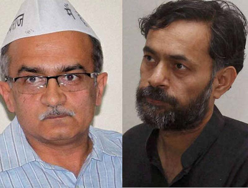 Prashant Bhushan, Yogendra Yadav