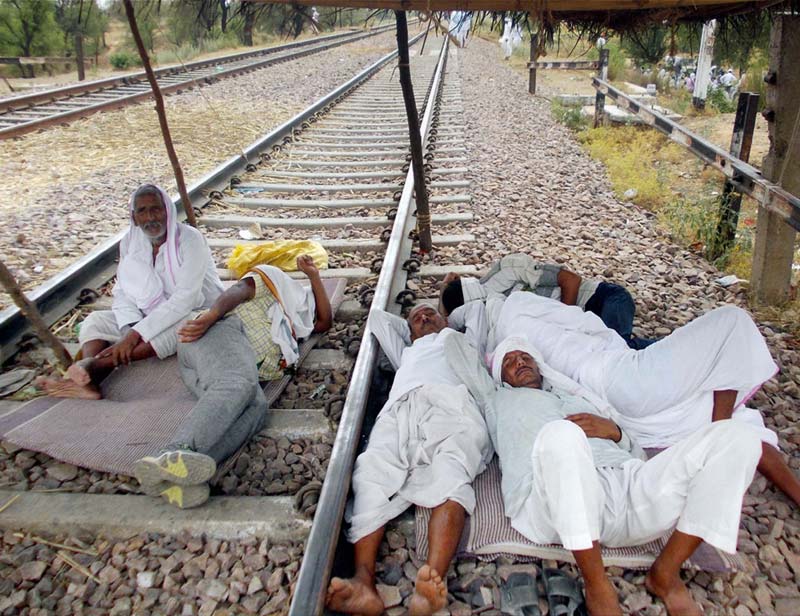 gujjar stir indian railways