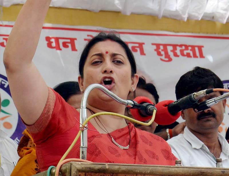 SMRITI IRANI VS CONGRESS