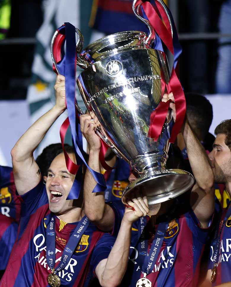 1. Barcelona vs Juventus: Champions League final Top 10 list: Andres Iniesta. A complete performance from the midfield maestro, always looked calm on the ball, distributed the ball with intelligence and accuracy. His pass for Rakitic's opening goal was perfect. Points: 9 (AP)