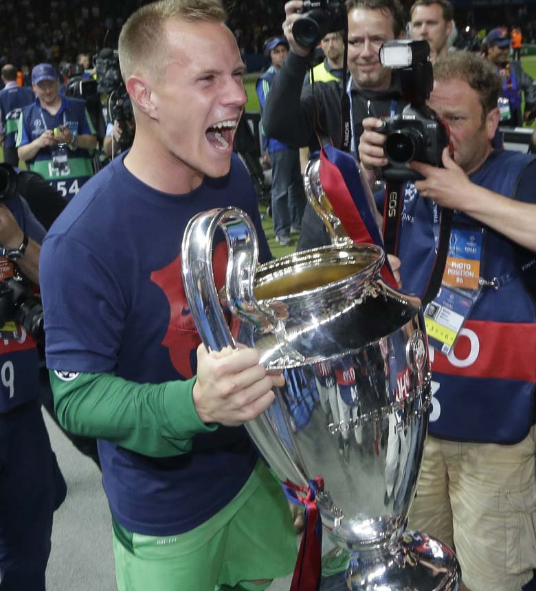 8. Barcelona vs Juventus: Champions League final Top 10 list: Marc-Andre ter Stegen. The German goalkeeper was perhaps was to blame for spilling Tevez' shot and allowing Morata to equalize. Otherwise had little to do and played the ball with intelligence to his defenders. Points: 6 (AP)