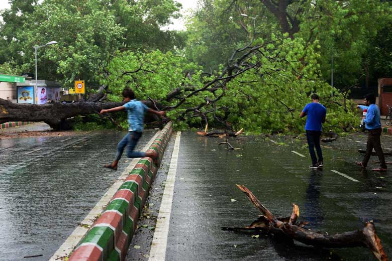Delhi rain