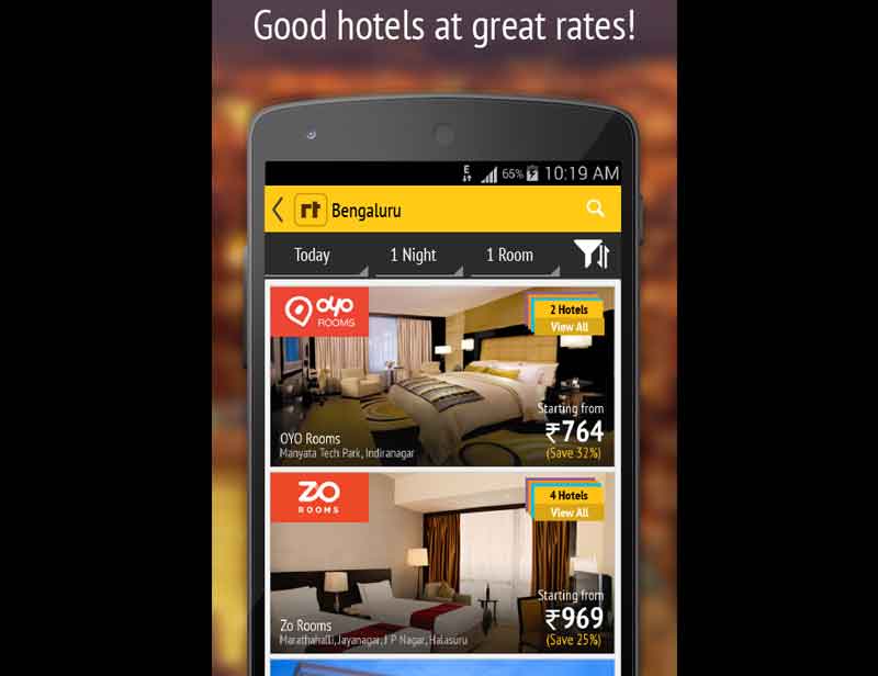 RoomsTonite uber cabs