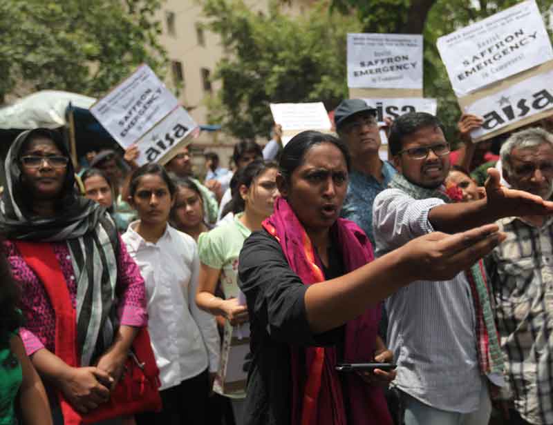 student protest iit madras