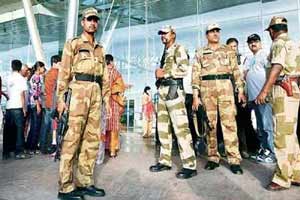 CISF personnel in airport