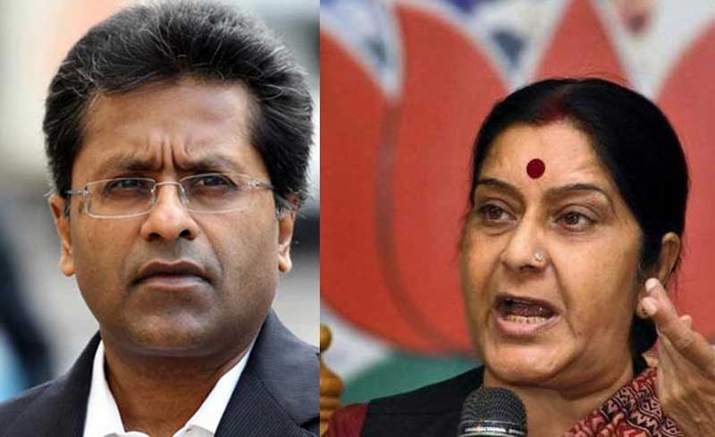lalit modi, sushma swaraj