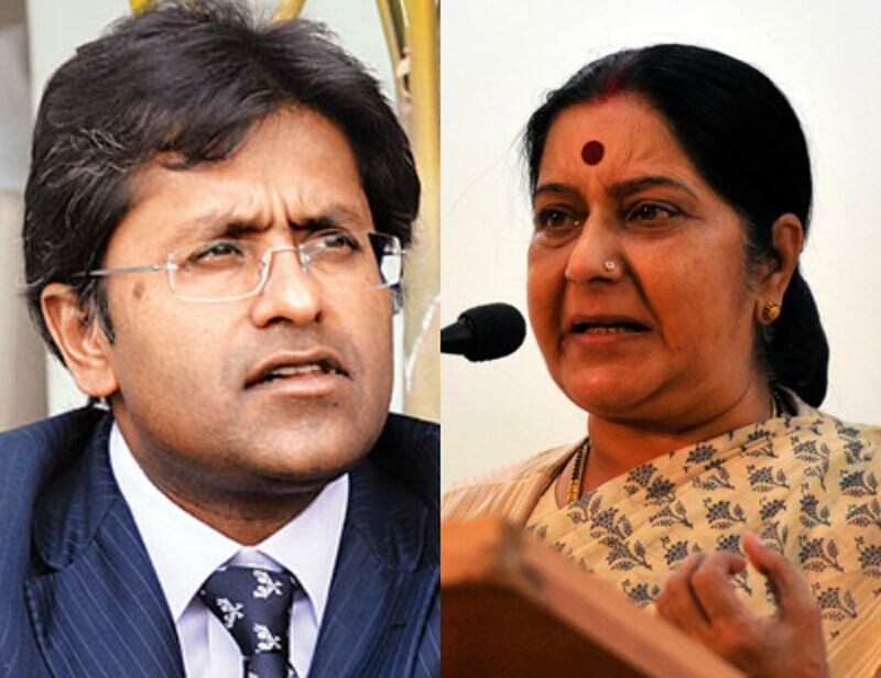 lalit modi, sushma swaraj