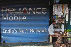 Reliance Communications share price, sensex
