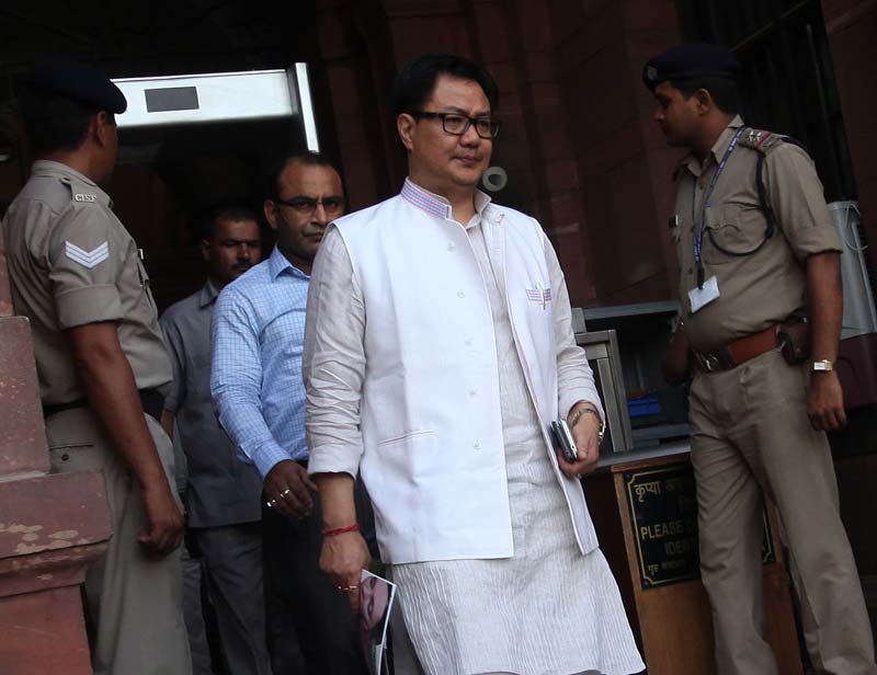 Air India flight, Kiren Rijiju