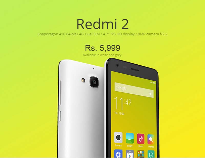 Xiaomi Redmi 2 price