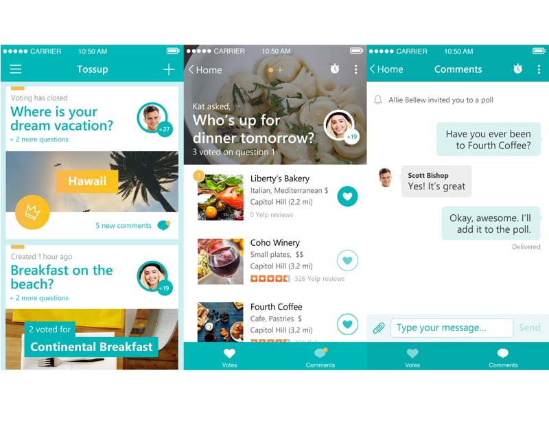 Microsoft Tossup app