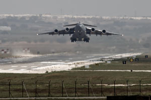 Russia's Defence Ministry said that SU-34 fighter bombers flying from Iran's Hamadan air base had struck Islamic State targets in Syria's Deir al-Zor province, destroying two command posts and killing more than 150 militants. (AP)