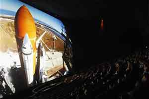 High-tech aerospace exhibit
