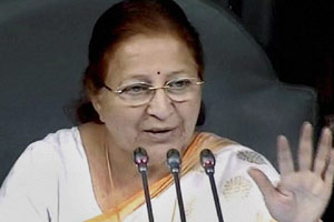 Mahajan said she would not say one should go to village after attaining higher education by compulsion but one does have a responsibility to share his efficiency with people of his region. (PTI) Mahajan said she would not say one should go to village after attaining higher education by compulsion but one does have a responsibility to share his efficiency with people of his region. (PTI)