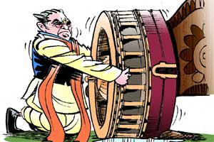 For the first time in 15 months, the BJP/NDA government has been forced on the backfoot by external developments. Not everything, however, has changed For the first time in 15 months, the BJP/NDA government has been forced on the backfoot by external developments. Not everything, however, has changed