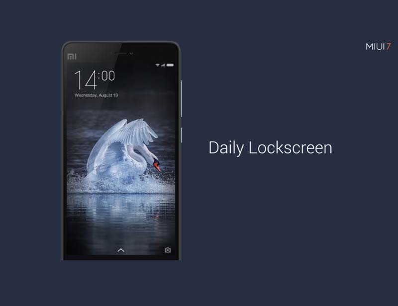 Xiaomi MIUI 7 lockscreen