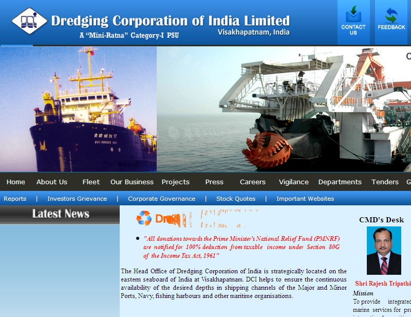 psu divestment, Dredging Corporation of India