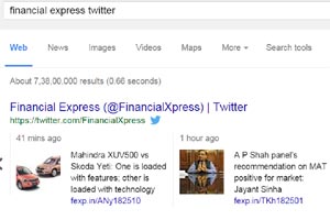 google searches tweets