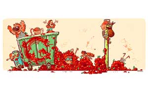 La Tomatina Google Doodle