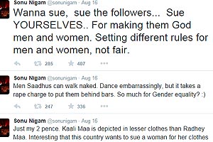 sonu nigam twitter, sonu nigam radhe maa tweet