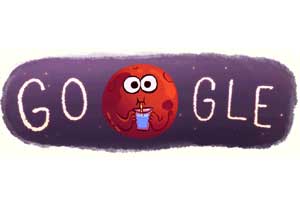 google doodle, mars water