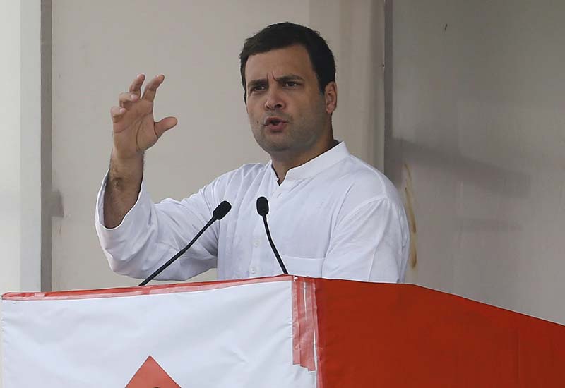 Rahull Gandhi tears into narendra modi