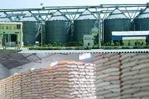 Large silo in West Bengal lying unused