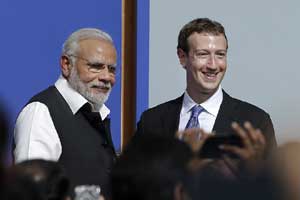 narendra modi mark zuckerberg