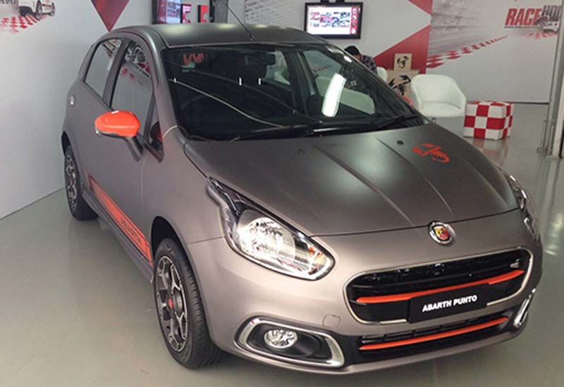 <br>Abarth Punto Evo</br> Fiat is all set to introduce a slightly powerful model of Punto in India which is named Abarth Punto Evo. On the outside, the vehicle will get signature radiator grille with the company’s logo placed at the center. While on the side profile, vehicle will get a neatly crafted arches and new set of 16-inch scorpion sting alloy wheels. What is worth mentioning is the powerhouse underneath. The Abarth Punto Evo will get the 1.4 litre engine shared from Linea, that has the ability to produce the power output of 145bhp. It would be getting a price tag of around Rs. 8.5 lakh. (CarDekho)