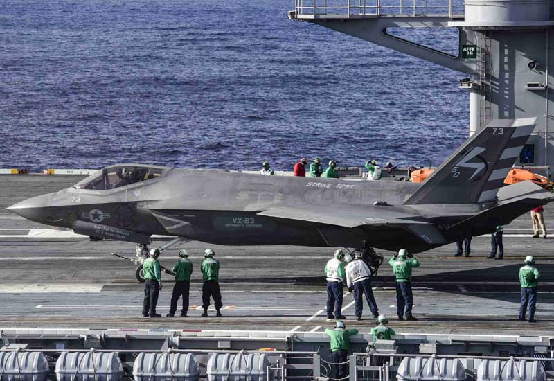 US Navy F 35C trial