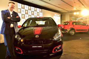 Fiat Abarth Punto hatchback has been priced at Rs 9.95 lakh (ex-showroom) in India. (In photo: Fiat Chrysler Automobiles India President and Managing Director Kevin Flynn; PTI)