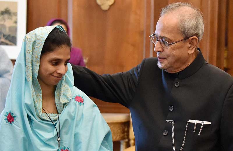 Geeta, geeta pakistan, Pranab Mukherjee, president Pranab Mukherjee