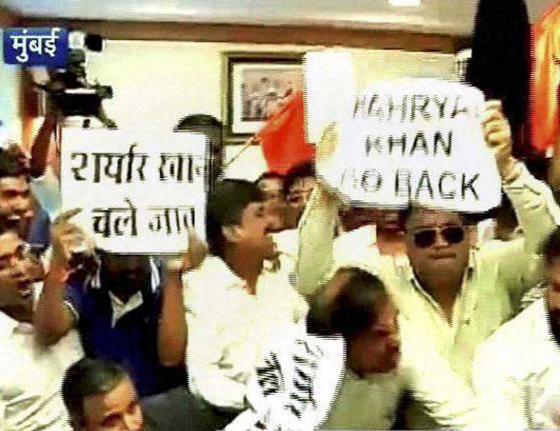shiv sena protests