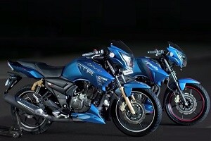 TVS Apache Matte Blue Edition