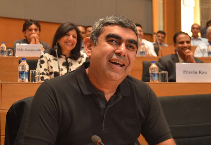5. Infosys results 2015: As far as stock market outlook is concerned, experts are saying that second-quarter earnings from blue-chips such as Infosys, TCS and Reliance Industries and key macroeconomic data - IIP and inflation - will dictate the trend this week. "The near-term major trigger for the market will be September 2015 earnings. Focus will also be on management guidance and outlook from corporates for the remaining part of the year. Apart from earnings, macroeconomic data, trend in global markets, movement of the rupee against the dollar and crude oil price will decide the trend on the bourses this week," said Vijay Singhania, Founder Director, Trade Smart Online. (Express Photo)