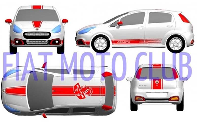9. Fiat Abarth Punto </br> It’s been awhile since Fiat first introduced it’s souped-up hatchback under its Abarth performance brand. The Fiat Punto Abarth was first showcased at the Buddh International Circuit in August, following the launch of Abarth 595 Competizione edition. About a month later, information pertaining to the hot-hatch has been leaked online, indicating that the car will be available in three color schemes viz. black, white and matt grey. The car will also feature sporty aesthetics, courtesy of contrasting decals on the hood, roof, tailgate and doors. Fiat India also teased the car on its official website in a black and red color scheme, where it flaunted red accents on the grille and foglight enclosures. The car will tread on 16-inch Scorpion Sting alloy wheels that will go well with the Abarth trademark Scorpion badging, which replaces Fiat logos on the car.