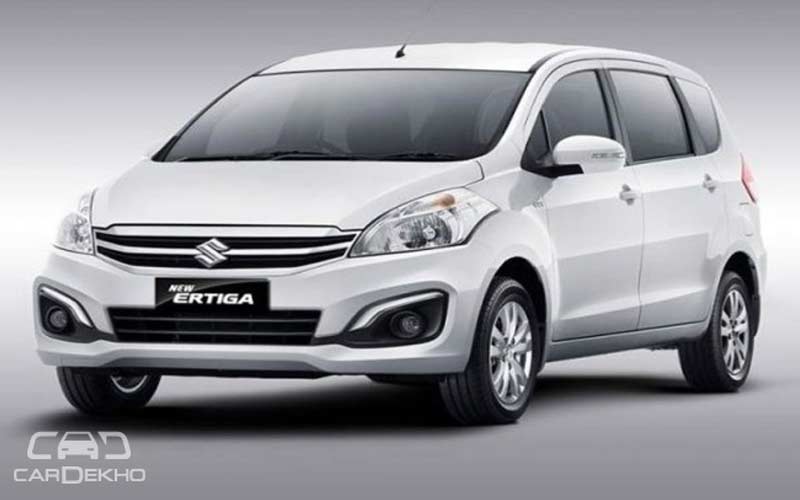 7. Maruti Suzuki ERTIGA </br> Country’s largest car manufacturer is gearing up to launch the 2015 Maruti Suzuki Ertiga facelift on 10th October. A production spec version of the car was showcased at the Gaikindo Indonesia International Auto Show in August this year and it is expected that the Indian version will be identical to the one showcased. The original Ertiga MPV was able to register an impressive number of bookings within only a couple of months of its launch, which took place 3 years ago in 2012. Today, images revealing variants and features of the car have been leaked online. (Image: CarDekho)