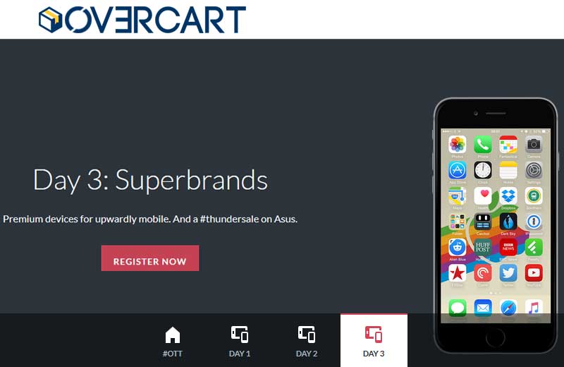 Overcart OTT sale