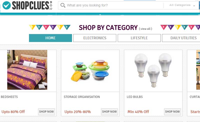 shopclues, shopclues offers
