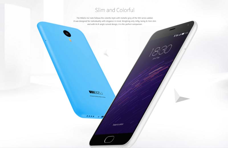 Meizu m2 Note smartphone