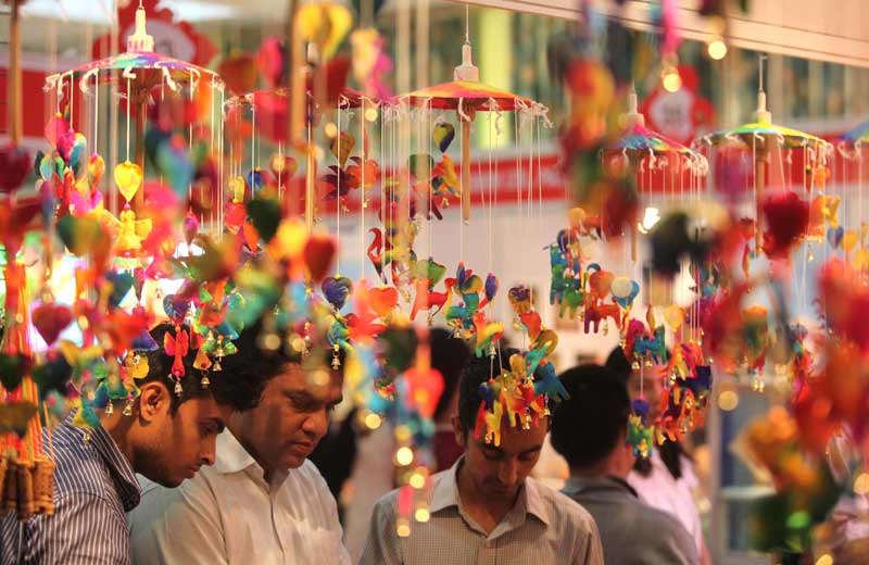 3. Although IITF tickets will be sold at designated gates outside the venue, Indian Trade Promotion Organisation (ITPO) officials have requested the visitors to get tickets from neighbourhood Delhi Metro stations to avoid queues. (Express photo by Jaipal Singh)