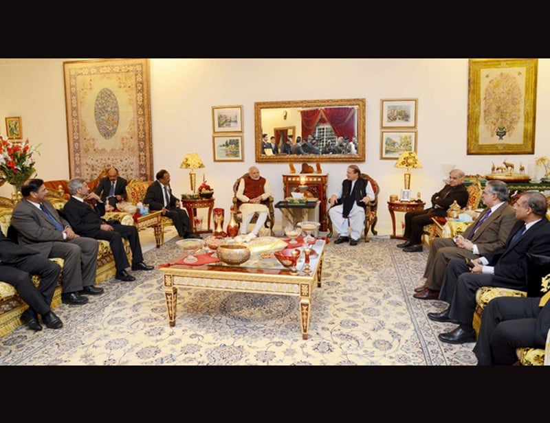 7. Narendra Modi Pakistan visit: "The two leaders decided to take forward the dialogue process.... It was agreed that foreign secretaries will meet in Islamabad next month," Pakistan's Foreign Secretary Aizaz Ahmed Chowdhury said. Chowdhury said the two premiers agreed to "open ways for peace and better atmosphere", while understanding each other's concerns. (Reuters photo)