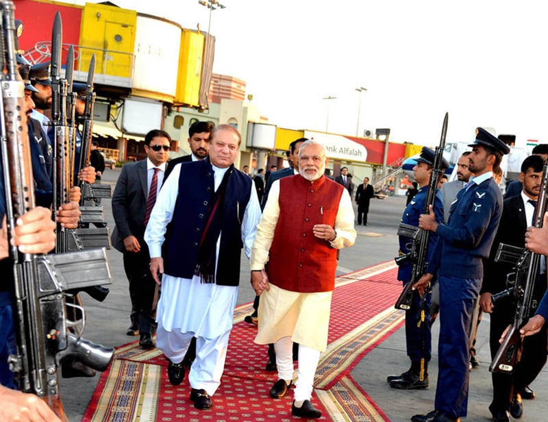 8. Narendra Modi Pakistan visit: "Both leaders expressed their desire to carry forward the dialogue process for larger good of peoples of the two countries," Spokesperson of Pakistan's Foreign Office said. "The two Prime Ministers agreed to continue and enhance contacts and work together to establish good neighborly relations," the spokesperson said in another tweet. (AP photo)