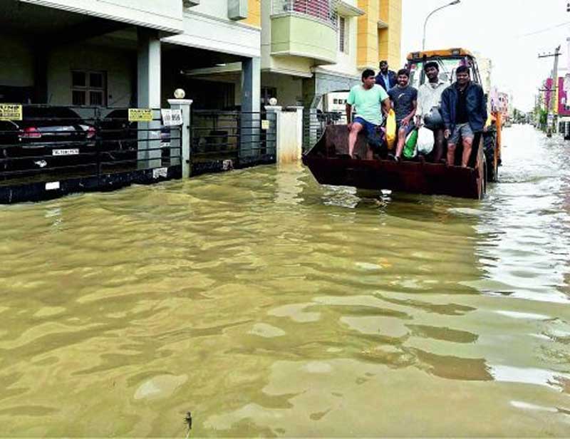 Chennai rains: Defence Minister Manohar Parrikar said more forces will be deployed to tackle the situation. However, "we are facing difficulty in bringing them (forces) there as the airport is also not operating," he said. (PTI)