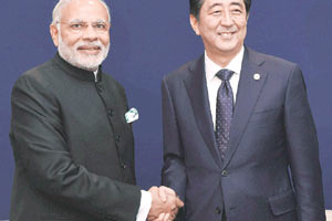 shinzo abe india visit