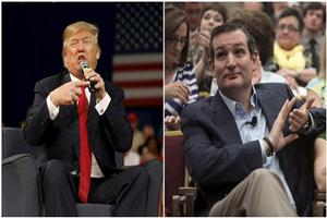 With seven weeks to go before the first nominating contest in Iowa, Trump, 69, has held or expanded his lead in national polls in the Republican race for the November 2016 presidential election but seen Cruz, 44, move past him in some Iowa surveys, making their debate encounter potentially combustible. (Reuters photo) With seven weeks to go before the first nominating contest in Iowa, Trump, 69, has held or expanded his lead in national polls in the Republican race for the November 2016 presidential election but seen Cruz, 44, move past him in some Iowa surveys, making their debate encounter potentially combustible. (Reuters photo)