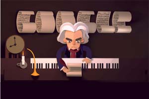 google doodle, beethoven google doodle, beethoven