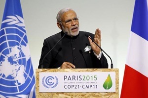 Narendra modi paris climate change conference